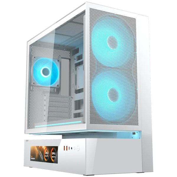 COUGAR GAMING COUGAR CFV235 Mesh Vision PC Case, Mid Tower, White
