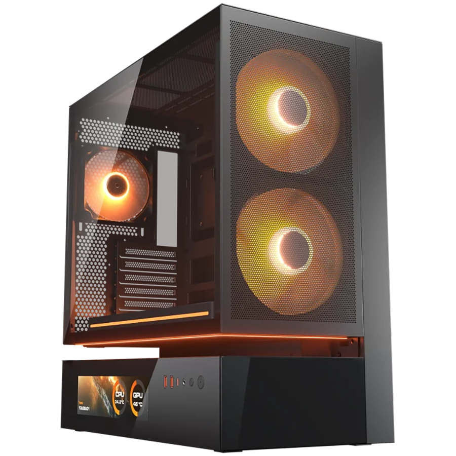 COUGAR CFV235 Mesh Vision PC Case, Mid Tower, Black COUGAR CFV235 Mesh Vision PC Case, Mid Tower, Black - Image 1
