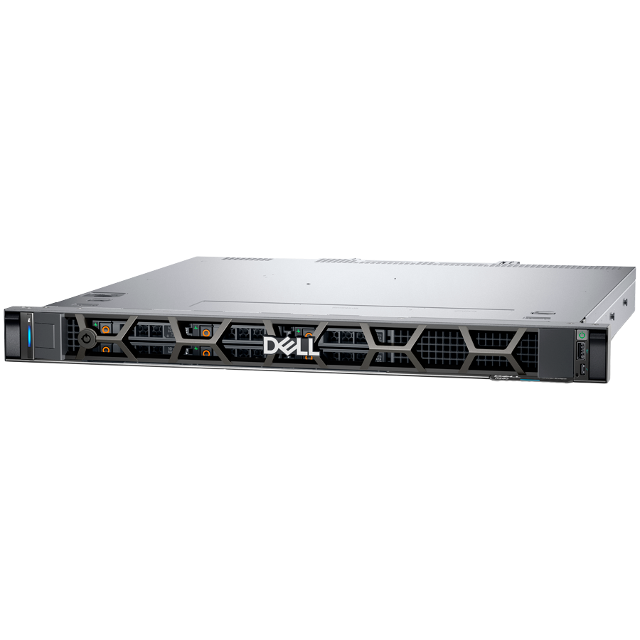 Dell PowerEdge R260, Xeon 6325P (3.5G, 4C/8T, 12M Cache, Turbo) , 6x 2.5" Chassis, 480GB SSD SATA RI, 16GB UDIMM DDR5 5600MT/s, Broadcom 5720 Dual Port 1Gb On-Board LOM, Single 700W, 1U/2U 2/4-Post Static Rails, PERC H355 Adapter LP, 3Y Parts Only Dell PowerEdge R260, Xeon 6325P (3.5G, 4C/8T, 12M Cache, Turbo) , 6x 2.5" Chassis, 480GB SSD SATA RI, 16GB UDIMM DDR5 5600MT/s, Broadcom 5720 Dual Port 1Gb On-Board LOM, Single 700W, 1U/2U 2/4-Post Static Rails, PERC H355 Adapter LP, 3Y Parts Only - Image 1