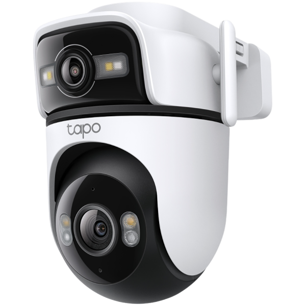 TP-Link Tapo C545D Outdoor Dual Lens Pan/Tilt Security Camera, 2K (2304x1296) and 2K (2304x1296), 2.4 GHz, 2 x External…