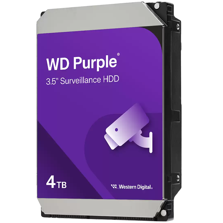 WD Purple 4TB CMR, 3.5'', 128MB, SATA 6Gbps WD Purple 4TB CMR, 3.5'', 128MB, SATA 6Gbps - Image 1