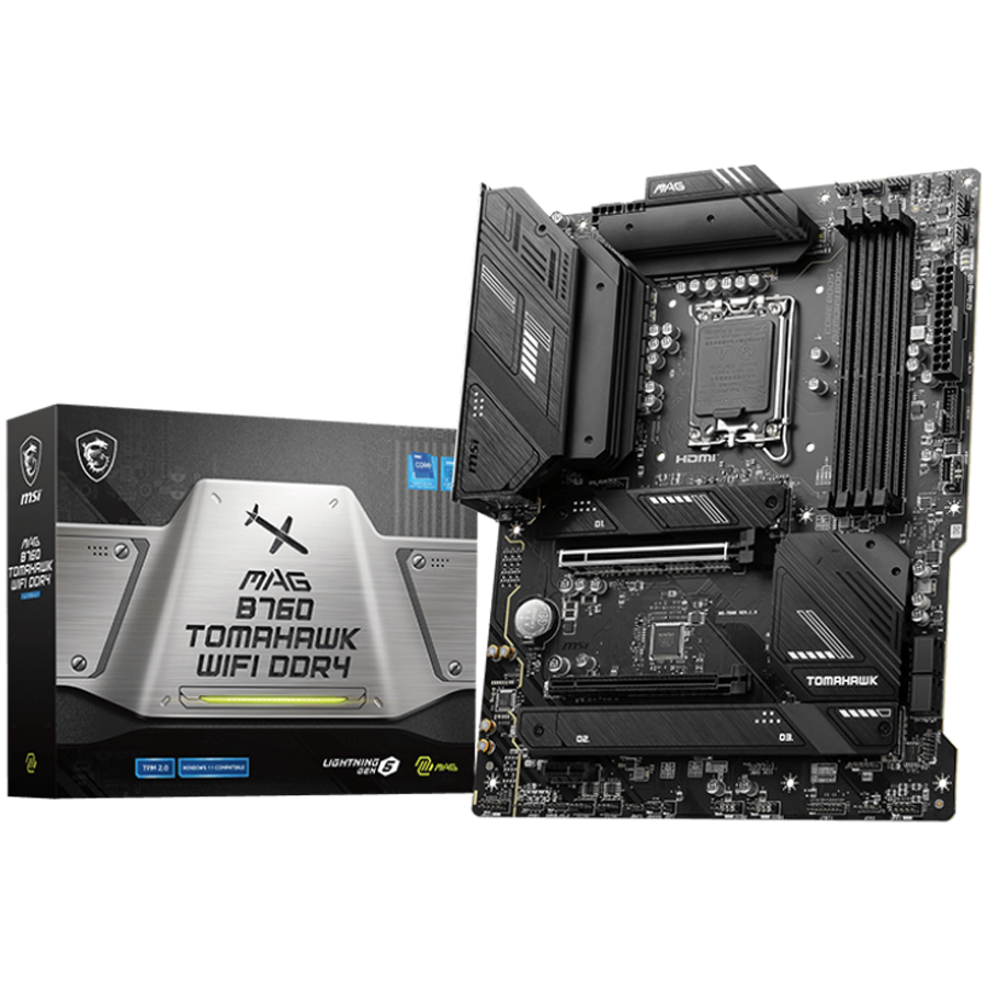 MSI MAG B760 Tomahawk WiFi Gaming Motherboard (Supports 12th/13th/14th Gen Intel Processors, LGA 1700, DDR5, PCIe 5.0, M.2, 2.5Gbps LAN, USB 3.2 Gen2, HDMI/DP, Wi-Fi 6E, Bluetooth 5.3, ATX) MSI MAG B760 Tomahawk WiFi Gaming Motherboard (Supports 12th/13th/14th Gen Intel Processors, LGA 1700, DDR5, PCIe 5.0, M.2, 2.5Gbps LAN, USB 3.2 Gen2, HDMI/DP, Wi-Fi 6E, Bluetooth 5.3, ATX) - Image 1