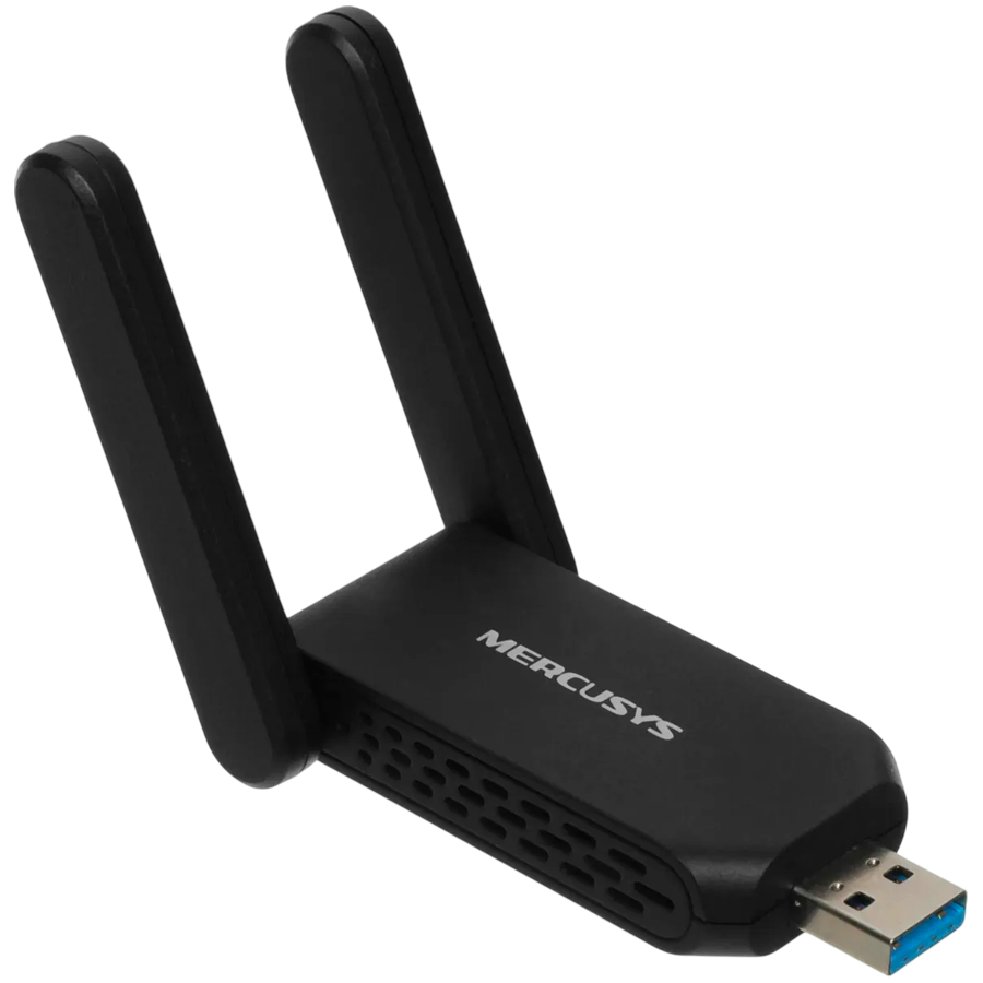 Mercusys MA72XH AX1800 High Gain Wi-Fi 6 USB Adapter, 574 Mbps at 2.4 GHz + 1201 Mbps at 5 GHz, 2 x High Gain External Antenna, USB 3.0, MU-MIMO, OFDMA, Beamforming, WPA3 Mercusys MA72XH AX1800 High Gain Wi-Fi 6 USB Adapter, 574 Mbps at 2.4 GHz + 1201 Mbps at 5 GHz, 2 x High Gain External Antenna, USB 3.0, MU-MIMO, OFDMA, Beamforming, WPA3 - Image 1