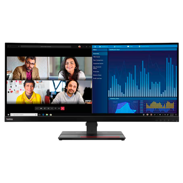 LENOVO ThinkVision P34w-20, Curved 34.14" IPS, 3440x1440 FHD, Anti-glare, 1000:1, 300 nits, 60Hz, 178 / 178, 21:9, 4/6ms…