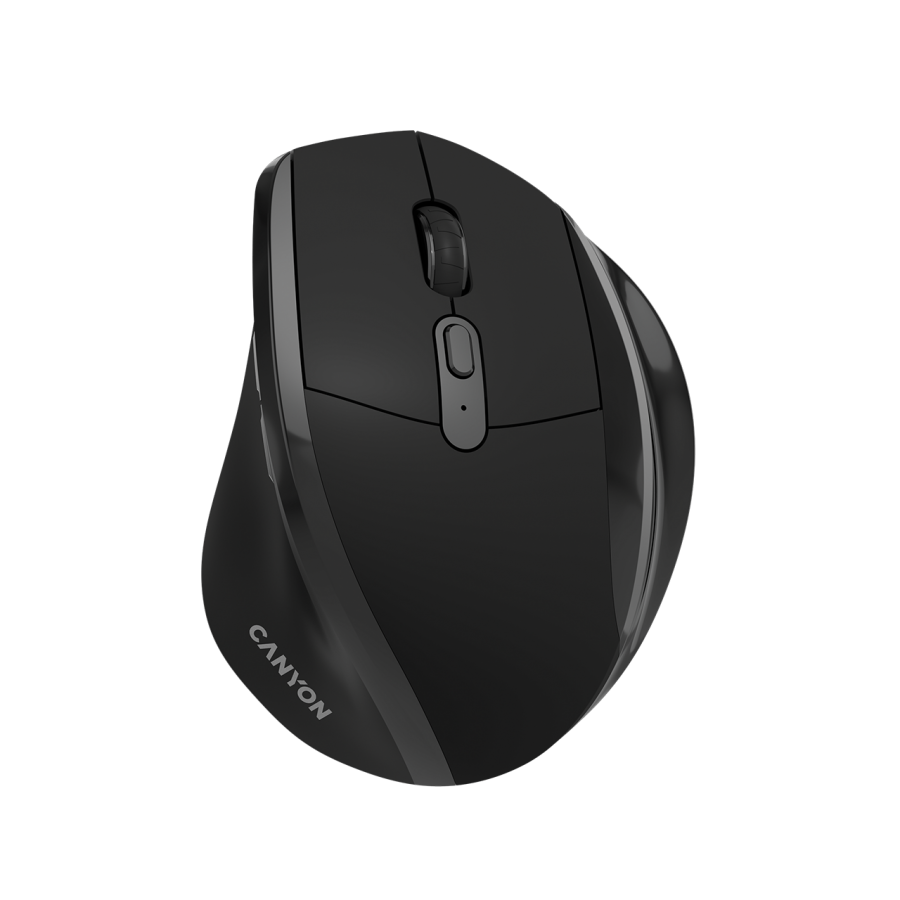 CANYON mouse OnClick 17 Ergonomic 6 buttons 1600DPI Wireless Black CANYON mouse OnClick 17 Ergonomic 6 buttons 1600DPI Wireless Black - Image 1