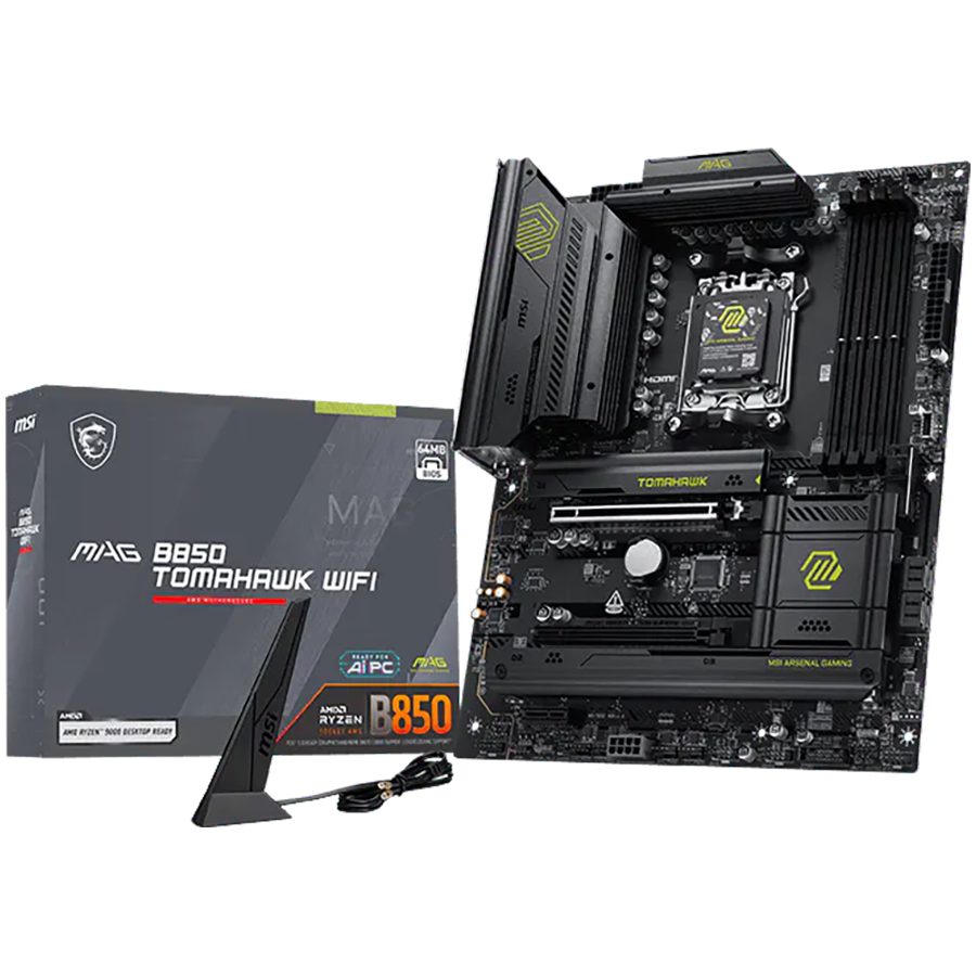 MSI MAG B850 TOMAHAWK MAX WIFI, Socket AM5, 4x DDR5, WiFi7 MSI MAG B850 TOMAHAWK MAX WIFI, Socket AM5, 4x DDR5, WiFi7 - Image 1