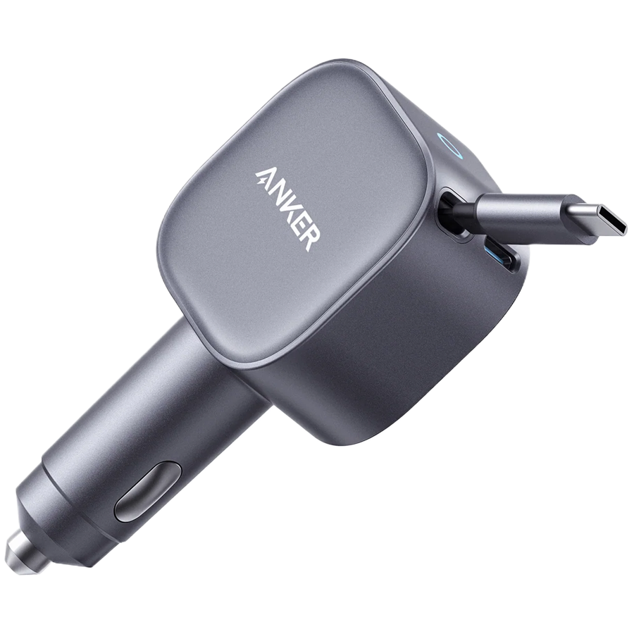 Anker Nano Car Charger (75W, USB-C Port, Built-In Retractable USB-C Cable) Anker Nano Car Charger (75W, USB-C Port, Built-In Retractable USB-C Cable) - Image 1