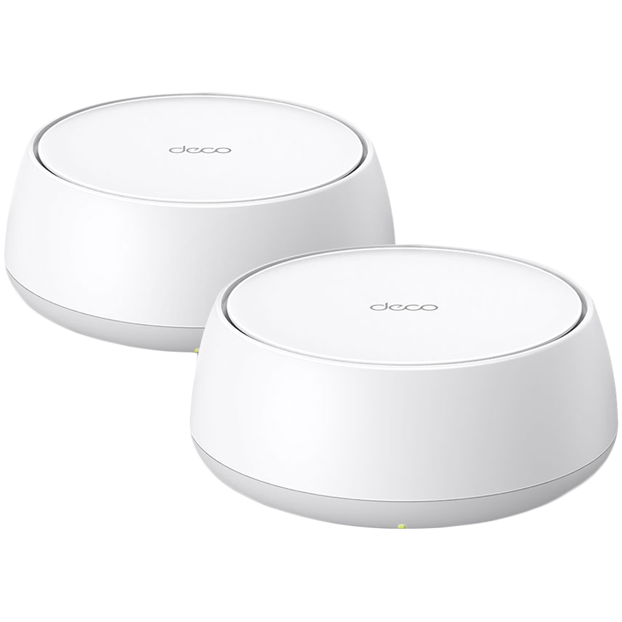 TP-Link Deco BE22(2-PACK) BE3600 Whole Home Mesh Wi-Fi 7 System, 688 Mbps at 2.4 GHz + 2882 Mbps at 5 GHz, Internal Antennas, 2 x 1 Gigabit Ports (WAN/LAN auto-sensing), 160MHz for 5 GHz, 4-Stream, Deco App, Router/AP Mode TP-Link Deco BE22(2-PACK) BE3600 Whole Home Mesh Wi-Fi 7 System, 688 Mbps at 2.4 GHz + 2882 Mbps at 5 GHz, Internal Antennas, 2 x 1 Gigabit Ports (WAN/LAN auto-sensing), 160MHz for 5 GHz, 4-Stream, Deco App, Router/AP Mode - Image 1