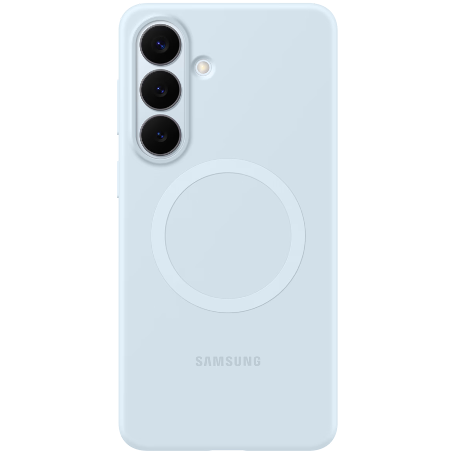 Samsung Galaxy S26+ Silicone Magnet Case Lightblue Samsung Galaxy S26+ Silicone Magnet Case Lightblue - Image 1