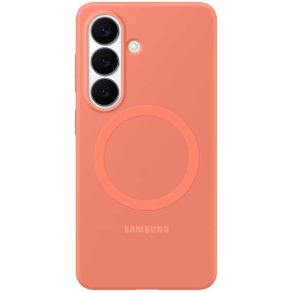 Samsung Galaxy S26 Silicone Magnet Case Coralred