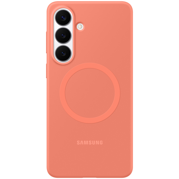 Samsung Galaxy S26+ Silicone Magnet Case Coralred