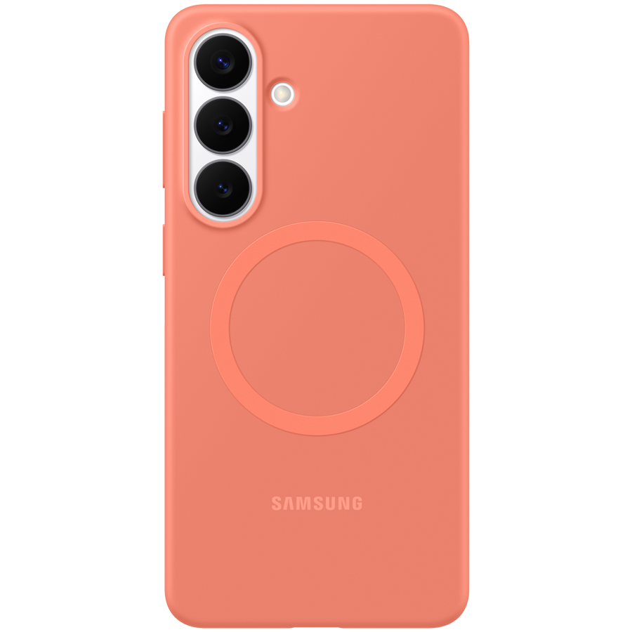 Samsung Galaxy S26+ Silicone Magnet Case Coralred Samsung Galaxy S26+ Silicone Magnet Case Coralred - Image 1