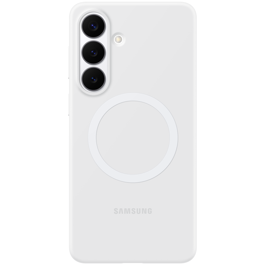 Samsung Galaxy S26+ Silicone Magnet Case White Samsung Galaxy S26+ Silicone Magnet Case White - Image 1