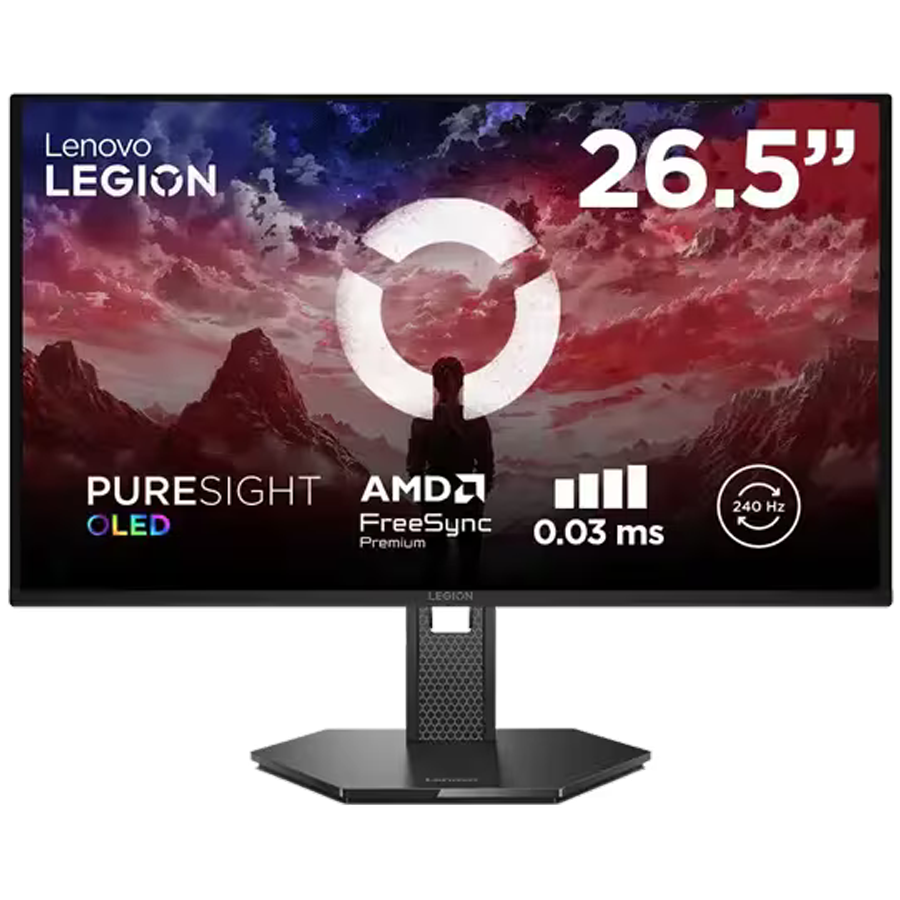 Lenovo QD-OLED Monitor 27Q-10 Gaming 27" QHD 2560x1440 240Hz 400cd Tilt, Swivel, Pivot, Height Adjust Stand HDMI DP 3y Lenovo QD-OLED Monitor 27Q-10 Gaming 27" QHD 2560x1440 240Hz 400cd Tilt, Swivel, Pivot, Height Adjust Stand HDMI DP 3y - Image 1