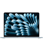 MacBook Air 13-inch,Sky Blue,Model A3449,M5 CHIP WITH 10C CPU, 8C GPU,16GB unified memory,30W USB-C Power Adapter,512GB SSD storage,Two Thunderbolt 4 Ports,Touch ID,Liquid Retina display,Force Touch Trackpad, KEYBOARD-INT