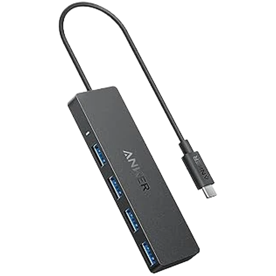 Anker USB-C Data Hub(4-in-1, 5Gbps) Black Anker USB-C Data Hub(4-in-1, 5Gbps) Black - Image 1
