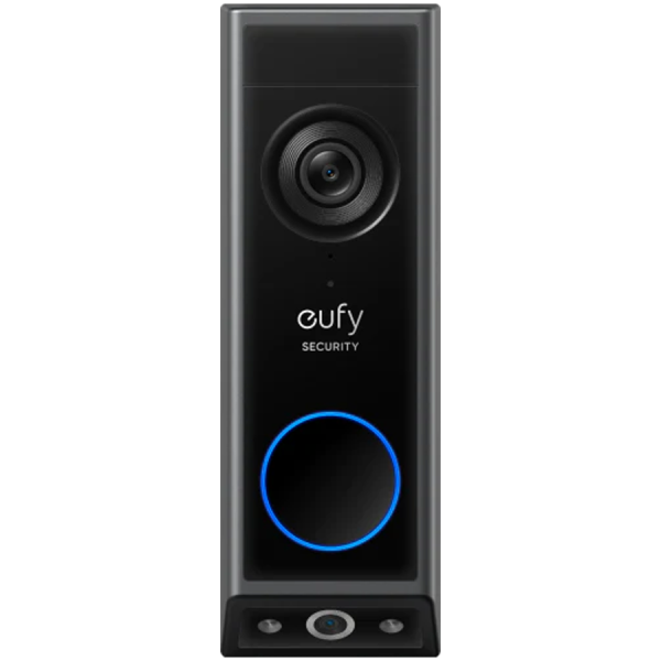Anker, eufy Video Doorbell E340 With Chime Black, 2 Cameras, 2K, FHD