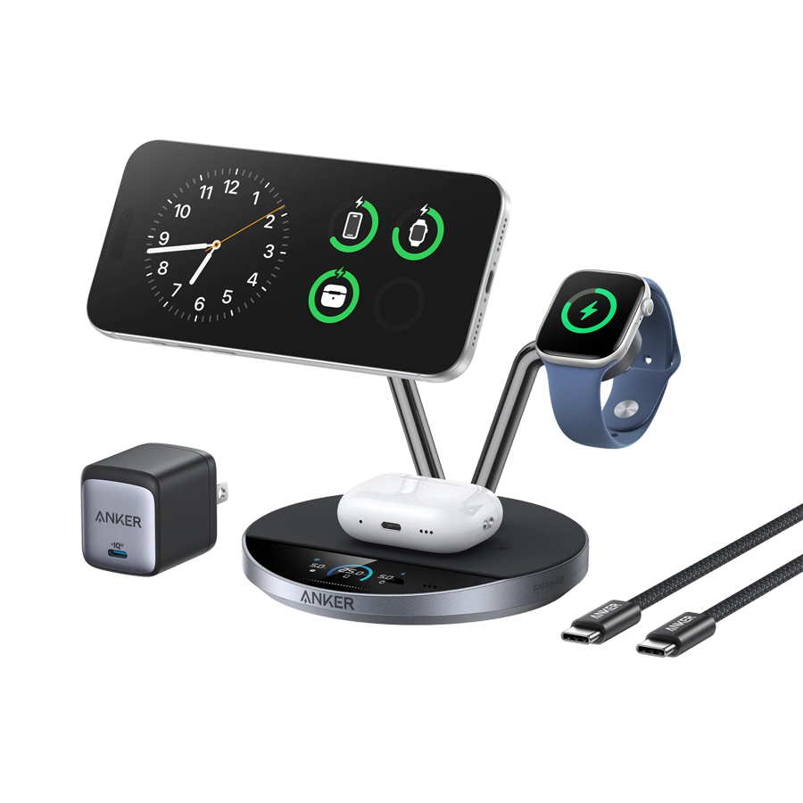 Anker Prime Wireless Charging Station(3-in-1, MagGo, AirCool, dock Stand) Anker Prime Wireless Charging Station(3-in-1, MagGo, AirCool, dock Stand) - Image 1