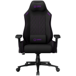 LORGAR CHA41, Ergonomic Gaming Chair Advanced, premium anti-stain fabric, Black/purple