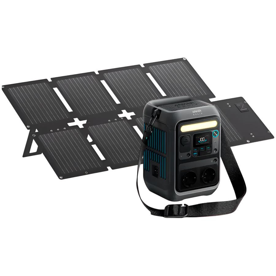Anker SOLIX C300X DC plus PS60 Portable Solar Panel Anker SOLIX C300X DC plus PS60 Portable Solar Panel - Image 1