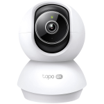 TP-Link Tapo C250 Pan/Tilt AI Home Security Wi-Fi Camera,  4K 8MP (3840x2160), 2.4 GHz, Pan/Tilt, Smart AI Detection and Notifications (motion, people, pets, cars, baby crying, abnormal sound), AI Smart Tracking, Sound and Light Alarm, Remote Control