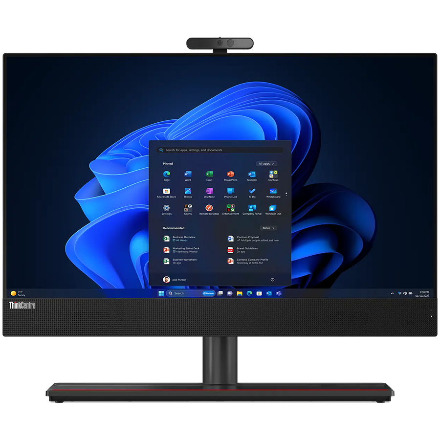 LENOVO ThinkCentre M90a Gen 5 AIO 23.8" FHD IPS TOUCH, Intel Core i5 14500 vPro, 16GB DDR5, 1TB SSD, 3x USB-A 3.2, 1x USB-C, HDMI In/Out, RJ-45, WiFi 6E, BT5.3, BH USB Kyb+Mouse, Win 11 Pro, Black, 3Yr LENOVO ThinkCentre M90a Gen 5 AIO 23.8" FHD IPS TOUCH, Intel Core i5 14500 vPro, 16GB DDR5, 1TB SSD, 3x USB-A 3.2, 1x USB-C, HDMI In/Out, RJ-45, WiFi 6E, BT5.3, BH USB Kyb+Mouse, Win 11 Pro, Black, 3Yr - Image 1