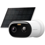 Mercusys MC410 KIT Solar-Power Security Camera Kit, 2K Res. (2304x1296), Bullet Camera, Built-in Microphone and Speaker, Color Night Vision, 2.4 GHz & 5 GHz Wi-Fi, 5 W Max Charging Power, IP65, MERCUSYS APP, Smart Detection and Notifications