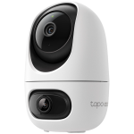 TP-Link Tapo C245D Dual Lens Pan/Tilt Security Camera, 2K (2304x1296) and 2K (2304x1296), 2.4 GHz, Dual Lens, Pan/Tilt, Smart AI Detection and Notifications, AI Smart Tracking, Sound and Light Alarm, Remote Control, Two-Way Audio