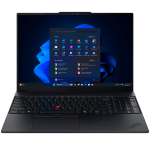LENOVO ThinkPad E16 Gen 3, 16'' FHD IPS, Intel Core 5 225U, 16GB DDR5, 512GB SSD, 2xUSB-A, 2xUSB-C, HDMI, RJ-45, FHD Cam + Mic, WiFI 6E, BT5.3, FP, BH Kb, 64Wh, No OS, Black, 3Y