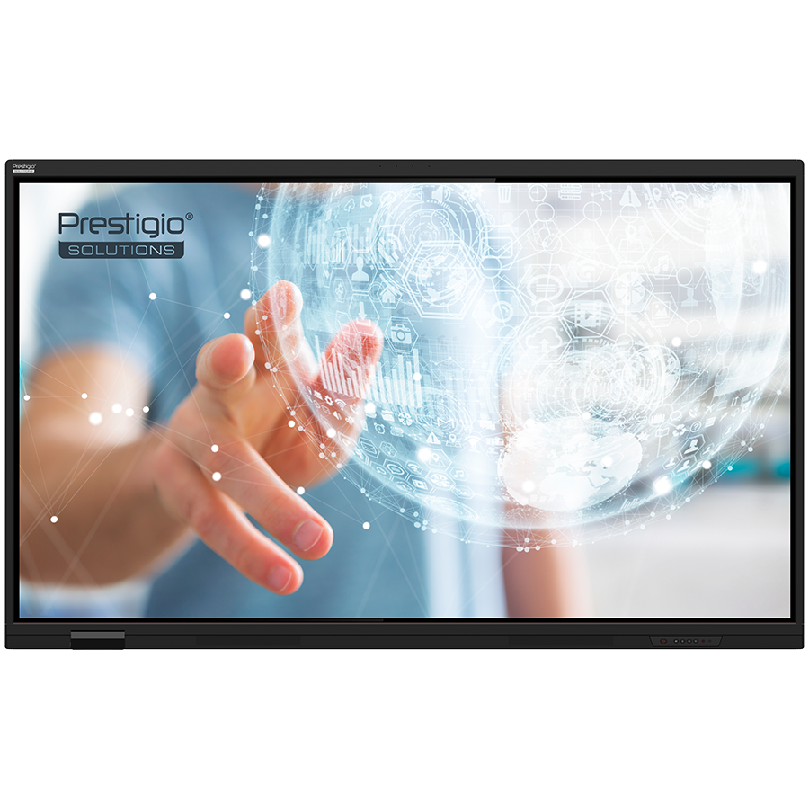 PRESTIGIO SOLUTIONS Multiboard 75-inch Light Series Gen 7, Android 14, Google EDLA, AI button, 8/128GB, 50TP, black PRESTIGIO SOLUTIONS Multiboard 75-inch Light Series Gen 7, Android 14, Google EDLA, AI button, 8/128GB, 50TP, black - Image 1