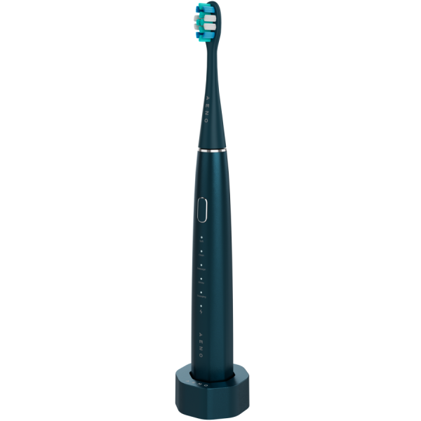 AENO Wireless Tooth Brush, Navy Blue, 3 Brush Heads, 1400mAh, Function: Soft, Clean, Massage, White, Sweep