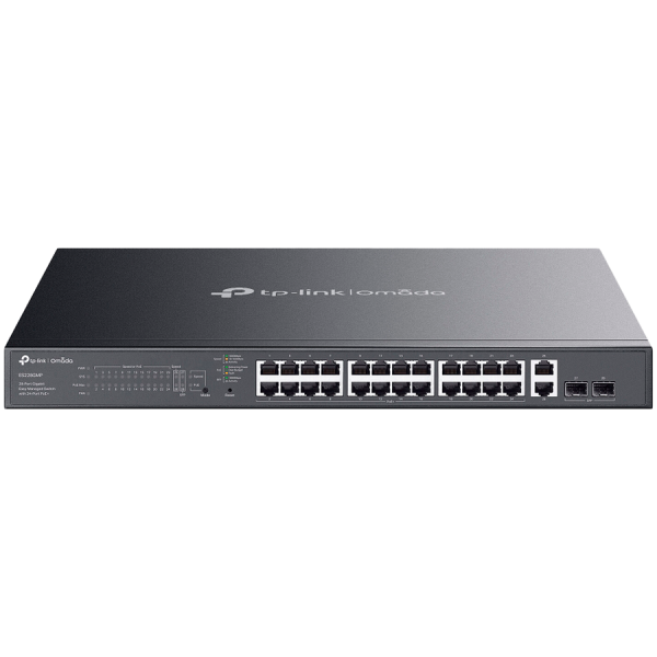 TP-Link ES228GMP Omada 28-Port Gigabit Easy Managed Switch with 24-Port PoE+, 24x Gigabit PoE+ Ports, 2x Gigabit Non-PoE…