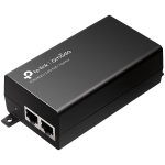 TP-Link PO260s 2.5G PoE+ Injector Adapter, 1x 2.5G PoE Port, 1x 2.5G Non-PoE Port, 802.3at/af Compliant, Data and Power Carried over The Same Cable Up to 100 Meters, Plastic Case, Pocket Size