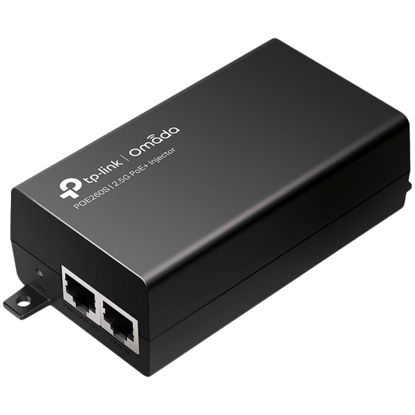 TP-Link PO260s 2.5G PoE+ Injector Adapter, 1x 2.5G PoE Port, 1x 2.5G Non-PoE Port, 802.3at/af Compliant, Data and Power…
