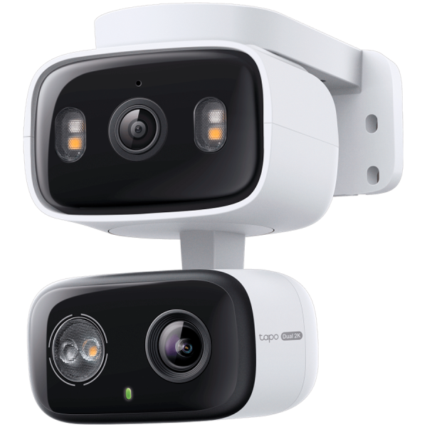 TP-Link Tapo C246D Indoor/Outdoor Dual Lens Pan/Tilt Security Camera, 2K (2304x1296) and 2K (2304x1296), 2.4 GHz,Dual Lens…