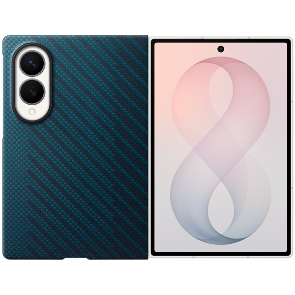 Samsung Galaxy Fold8 Carbon Magnet Case Navy
