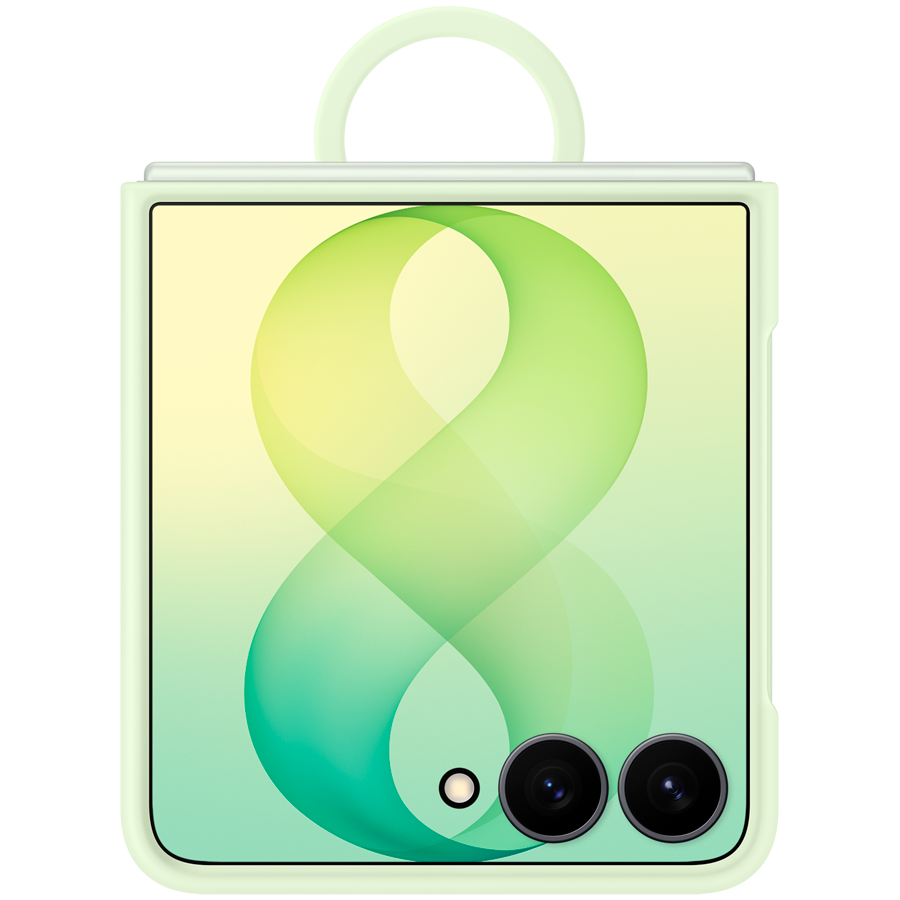 Samsung Galaxy Flip8 Silicone Ring Magnet Case Green Samsung Galaxy Flip8 Silicone Ring Magnet Case Green - Image 1