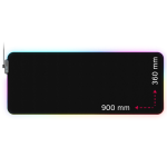 Lorgar Steller 919, Gaming mouse pad, High-speed surface, anti-slip rubber base, RGB backlight, USB connection, Lorgar WP Gameware support, size: 900mm x 360mm x 3mm, weight 0.635kg