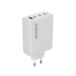 CANYON charger OnCharge 120 GAN Total 120W MAX 3 USB-C +1 USB-A White EU plug