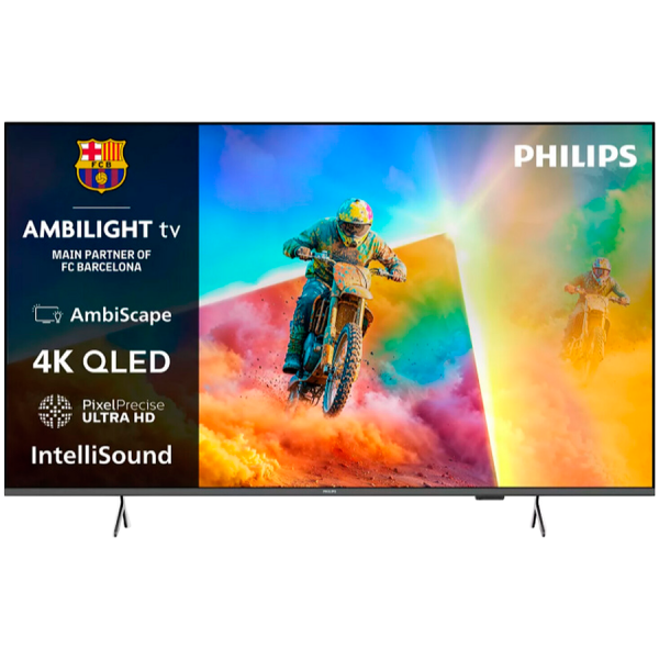 Philips TV QLED 55PQS8501/12, AMBILIGHT 4K QLED TV, 139 cm (55''), Titan OS, AmbiScape, Airplay, P5 Image processor, Dolby…
