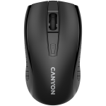 CANYON MW-7, 2.4Ghz wireless mouse, 6 buttons, DPI 800/1200/1600, with 1 AA battery ,size 110*60*37mm,58g,black