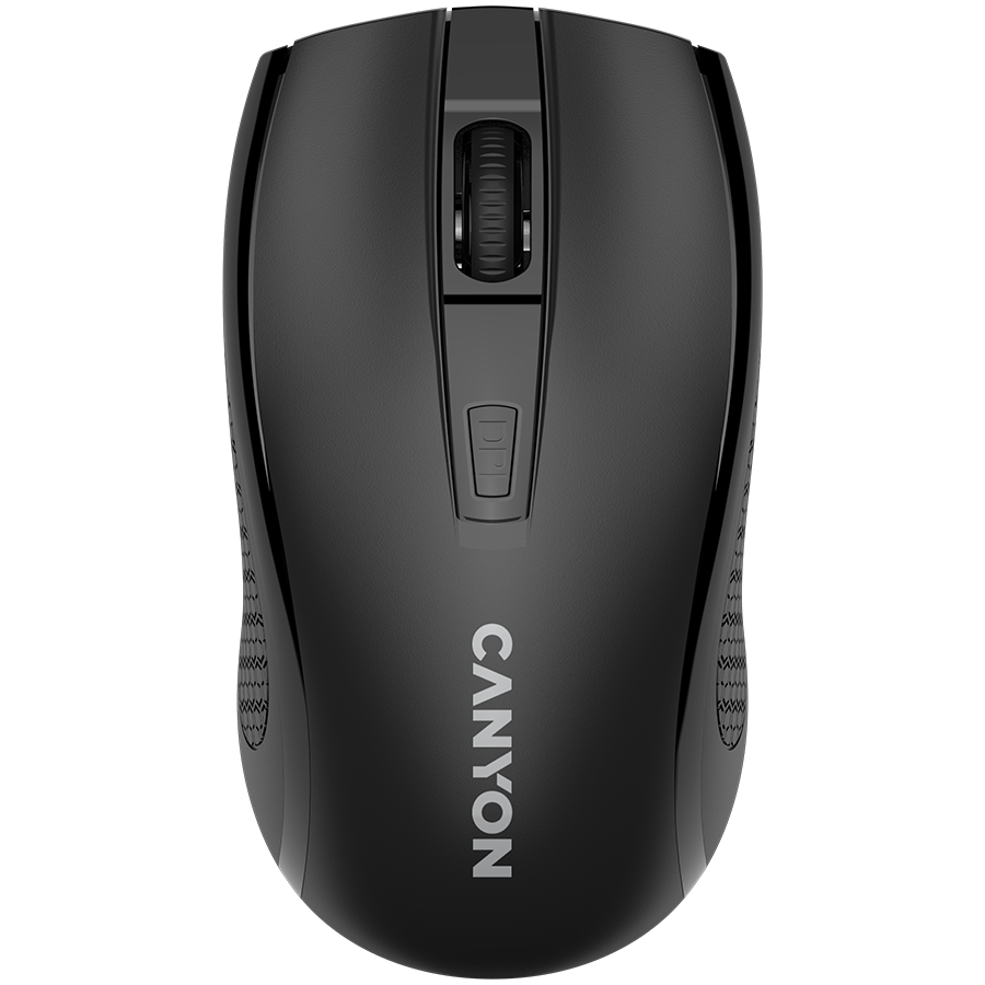 CANYON MW-7, 2.4Ghz wireless mouse, 6 buttons, DPI 800/1200/1600, with 1 AA battery ,size 110*60*37mm,58g,black CANYON MW-7, 2.4Ghz wireless mouse, 6 buttons, DPI 800/1200/1600, with 1 AA battery ,size 110*60*37mm,58g,black - Image 1