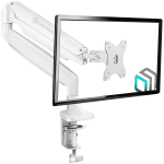 ONKRON Monitor Desk Mount for 13 to 32-Inch LED LCD Flat Monitors up to 9 kg, White