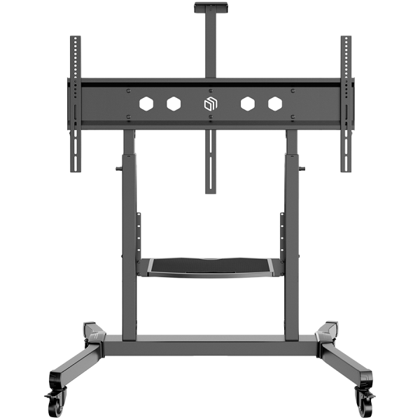 ONKRON Mobile TV Stand Rolling TV Cart for 50 to 100-Inch Screens up to 120 kg, black