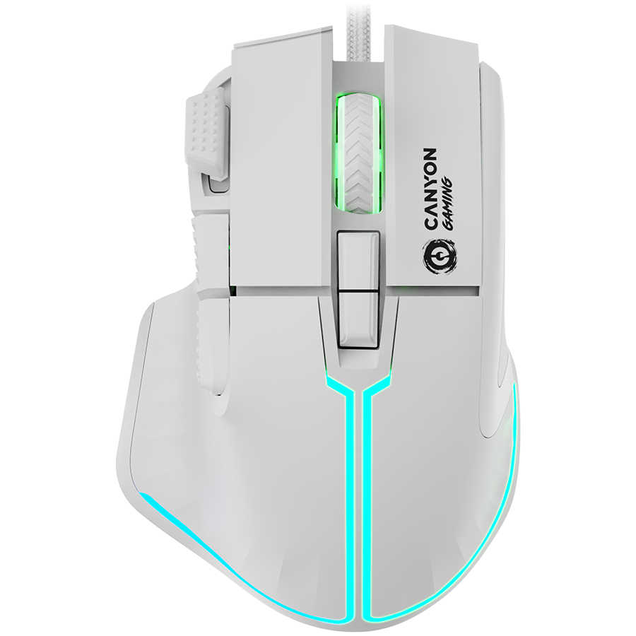 CANYON mouse Fortnax GM-636 RGB 9buttons Wired White CANYON mouse Fortnax GM-636 RGB 9buttons Wired White - Image 1