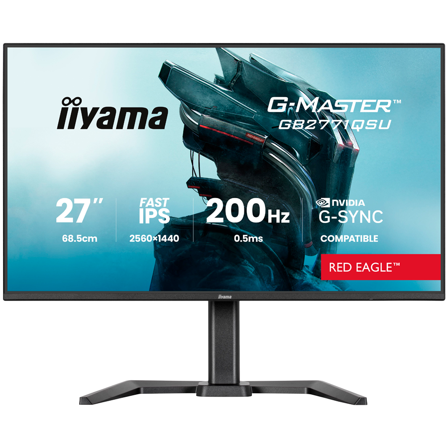 27 Fast IPS Gaming, G-Master Red Eagle, G-SYNC Compatible, 2560x1440 200Hz, 2x HDMI, DisplayPort, 0.5ms MPRT, Speakers, USB HUB 2x3.2 2xC, Black Tuner, 15cm Height Adj. Stand 27 Fast IPS Gaming, G-Master Red Eagle, G-SYNC Compatible, 2560x1440 200Hz, 2x HDMI, DisplayPort, 0.5ms MPRT, Speakers, USB HUB 2x3.2 2xC, Black Tuner, 15cm Height Adj. Stand - Image 1