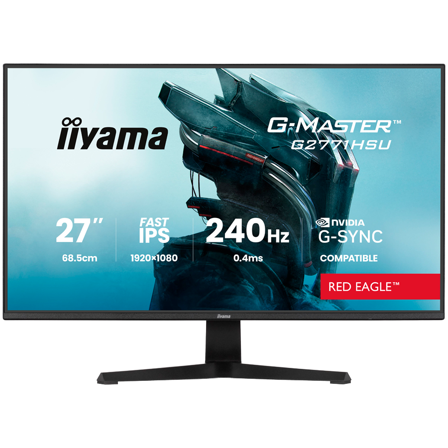 27 Fast IPS Gaming, G-Master Red Eagle, G-SYNC Compatible, 1920x1080 240Hz,2x HDMI, DisplayPort, 0.4ms MPRT, Speakers, USB HUB 1x3.2 1xC, Black Tuner 27 Fast IPS Gaming, G-Master Red Eagle, G-SYNC Compatible, 1920x1080 240Hz,2x HDMI, DisplayPort, 0.4ms MPRT, Speakers, USB HUB 1x3.2 1xC, Black Tuner - Image 1
