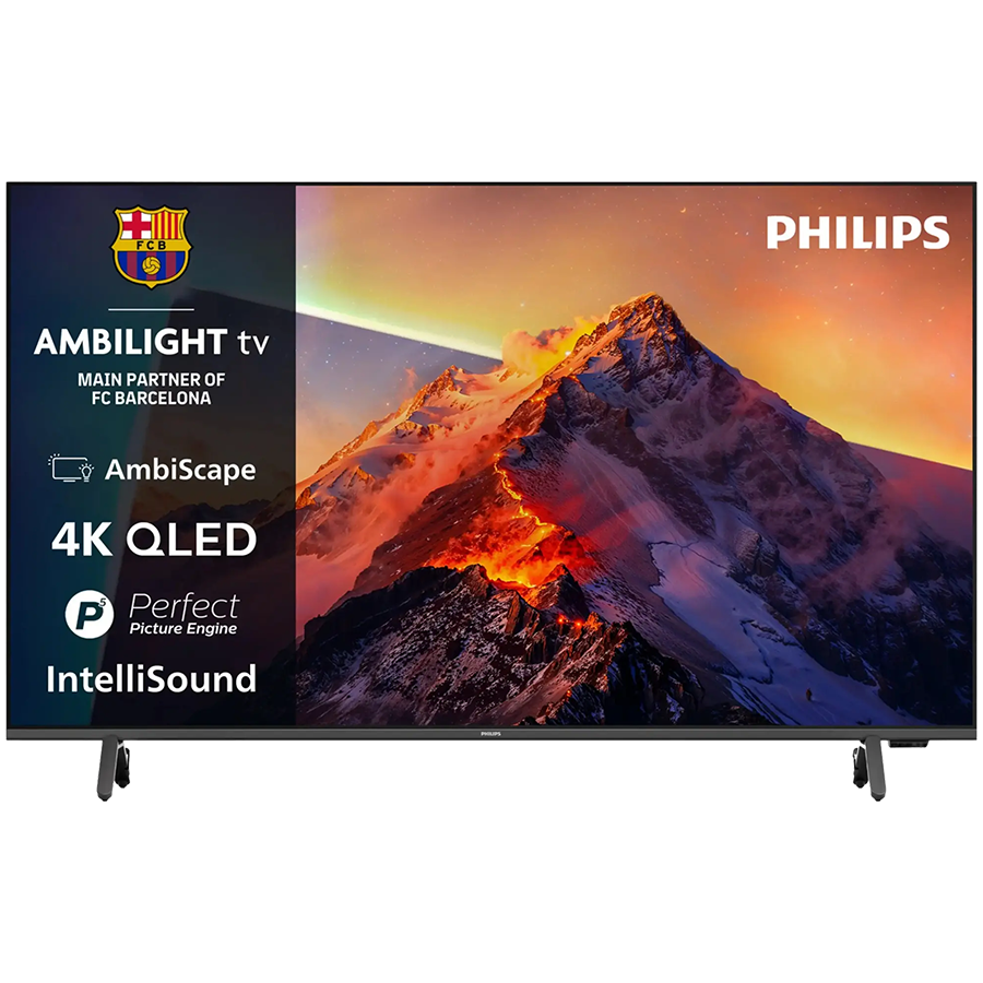 Philips TV QLED 75PQS8611/12, AMBILIGHT 4K QLED TV, 189 cm (75"), Titan OS Smart, P5 Image processor, Dolby Atmos Philips TV QLED 75PQS8611/12, AMBILIGHT 4K QLED TV, 189 cm (75"), Titan OS Smart, P5 Image processor, Dolby Atmos - Image 1