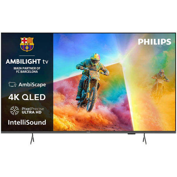 Philips TV QLED 65PQS8501/12, AMBILIGHT 4K QLED TV, 164 cm (65"), Titan OS, AmbiScape, Airplay, P5 Image processor, Dolby…