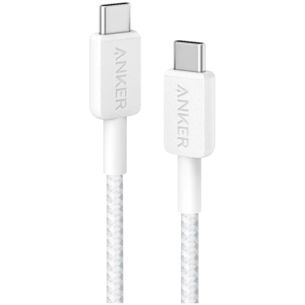 Anker 322 USB-C to USB-C Cable 90 cm Braided White